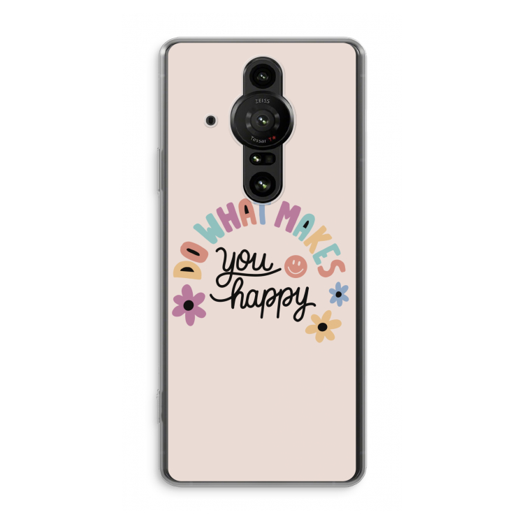 Happy days: Sony Xperia Pro-I Transparant Hoesje