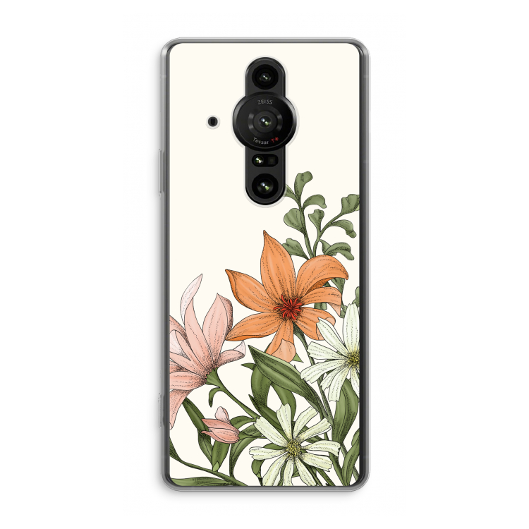 Floral bouquet: Sony Xperia Pro-I Transparant Hoesje