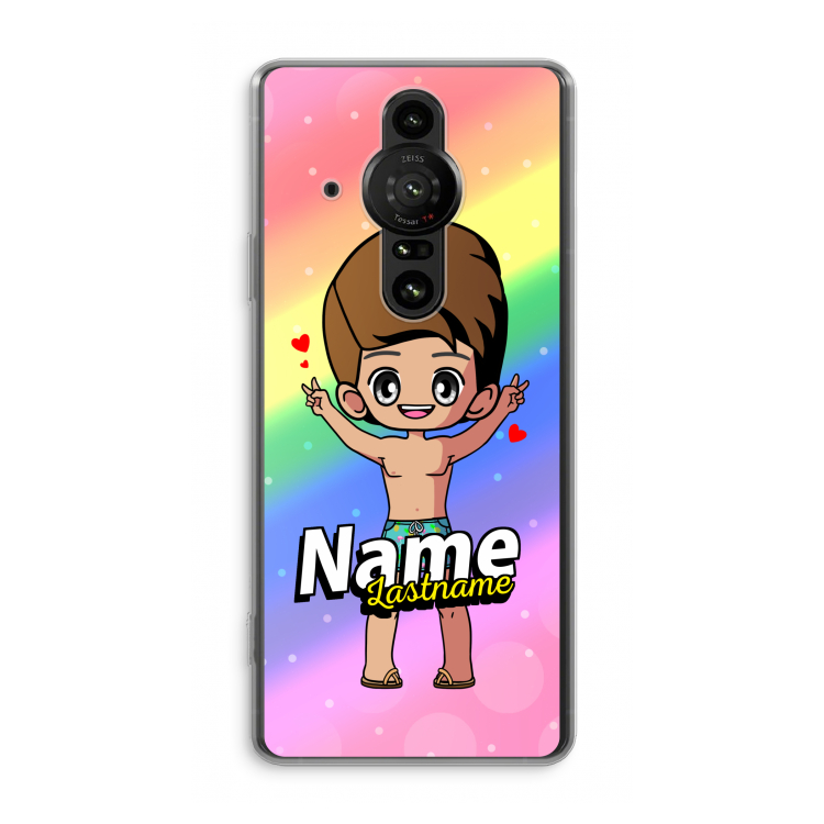 Chibi Maker man: Sony Xperia Pro-I Transparant Hoesje