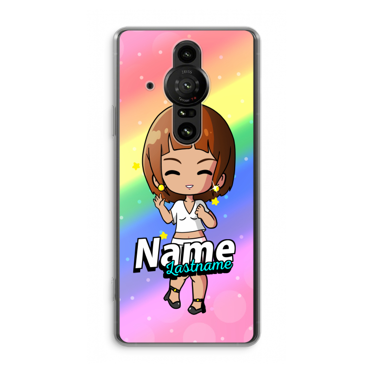 Chibi Maker vrouw: Sony Xperia Pro-I Transparant Hoesje