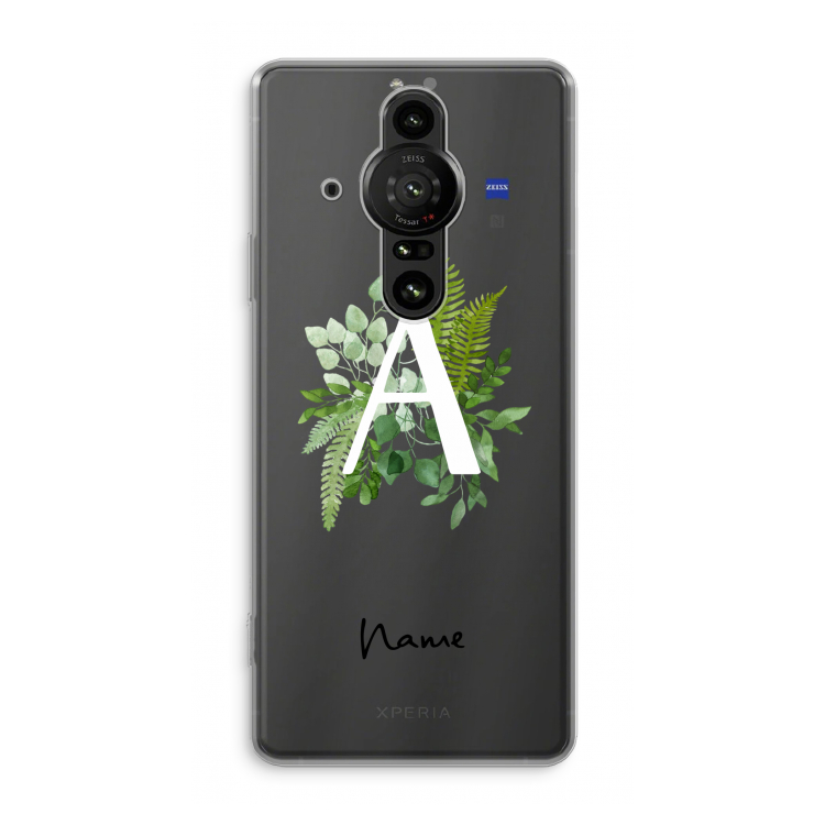 Green Brush: Sony Xperia Pro-I Transparant Hoesje