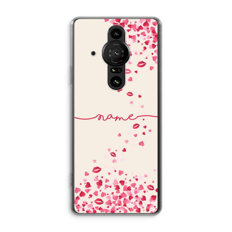 Hartjes en kusjes: Sony Xperia Pro-I Transparant Hoesje
