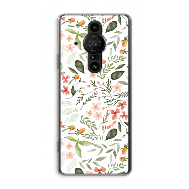 Sweet little flowers: Sony Xperia Pro-I Transparant Hoesje