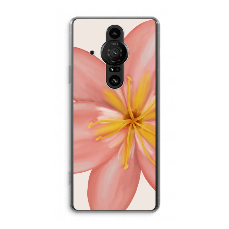 Pink Ellila Flower: Sony Xperia Pro-I Transparant Hoesje