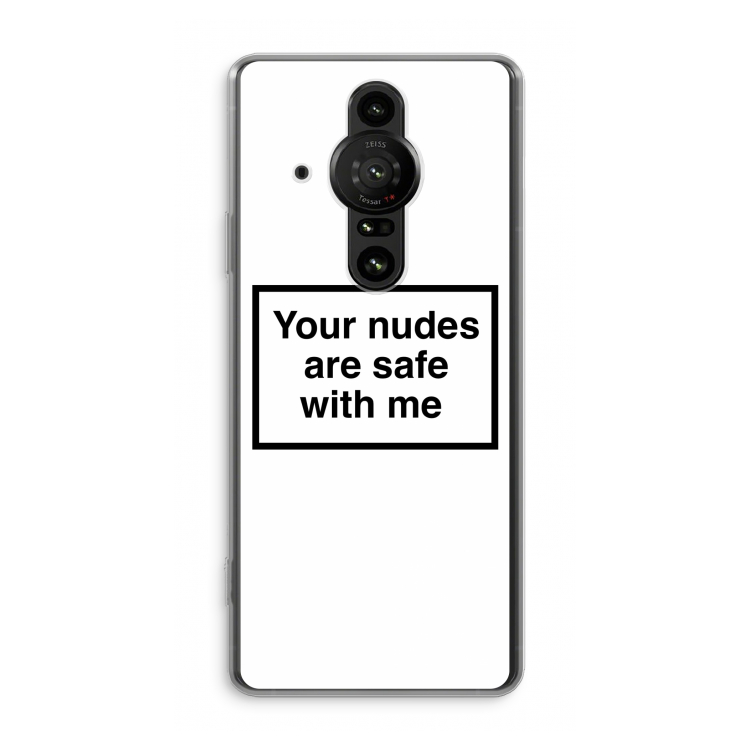 Safe with me: Sony Xperia Pro-I Transparant Hoesje