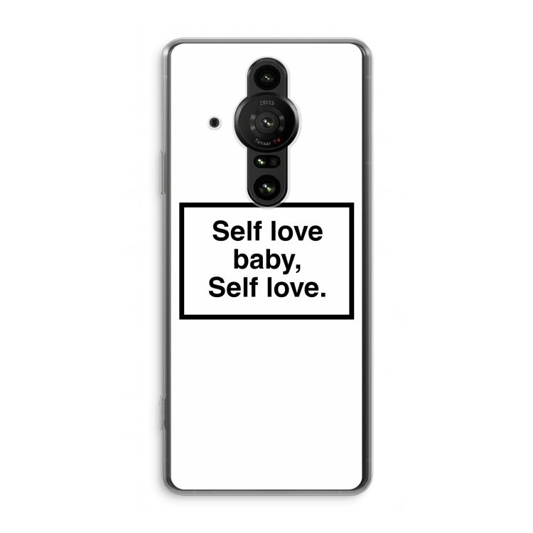 Self love: Sony Xperia Pro-I Transparant Hoesje