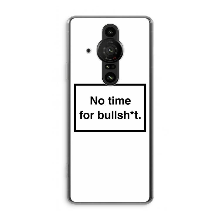 No time: Sony Xperia Pro-I Transparant Hoesje