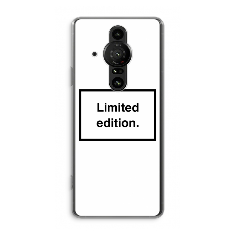 Limited edition: Sony Xperia Pro-I Transparant Hoesje