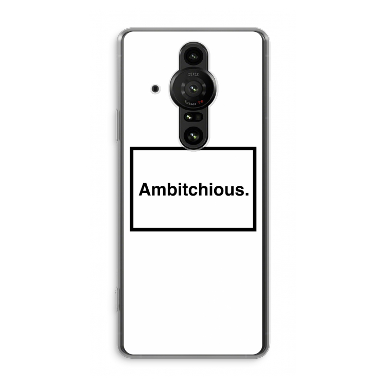 Ambitchious: Sony Xperia Pro-I Transparant Hoesje