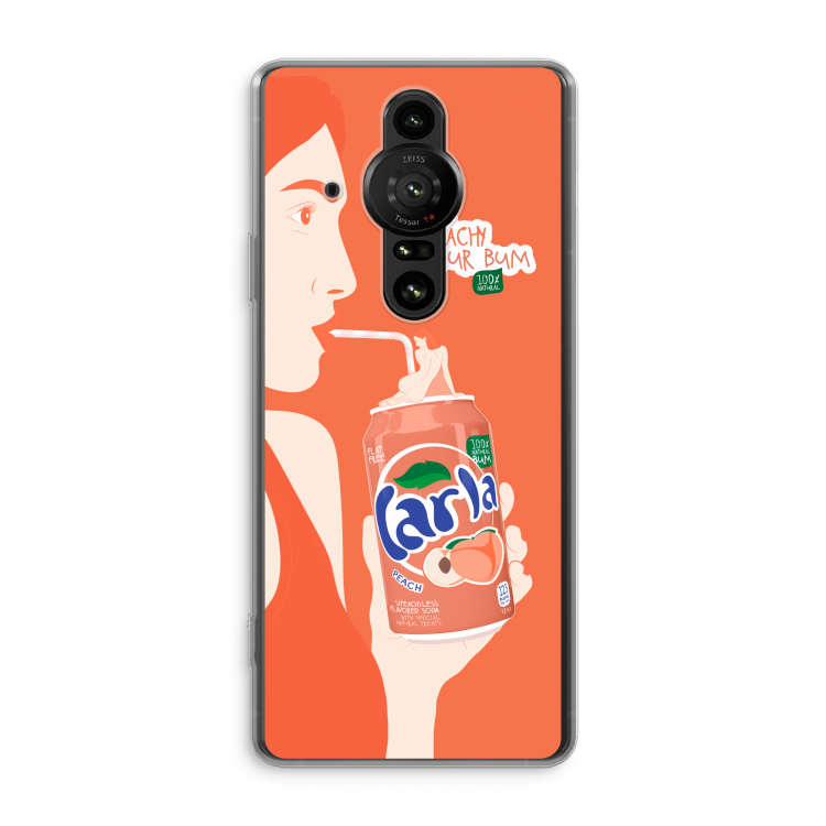 Peach please!: Sony Xperia Pro-I Transparant Hoesje