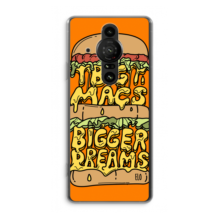 Big Macs Bigger Dreams: Sony Xperia Pro-I Transparant Hoesje