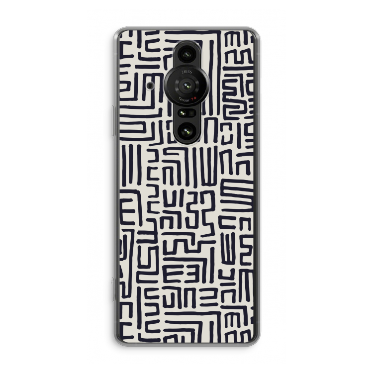 Moroccan Print: Sony Xperia Pro-I Transparant Hoesje
