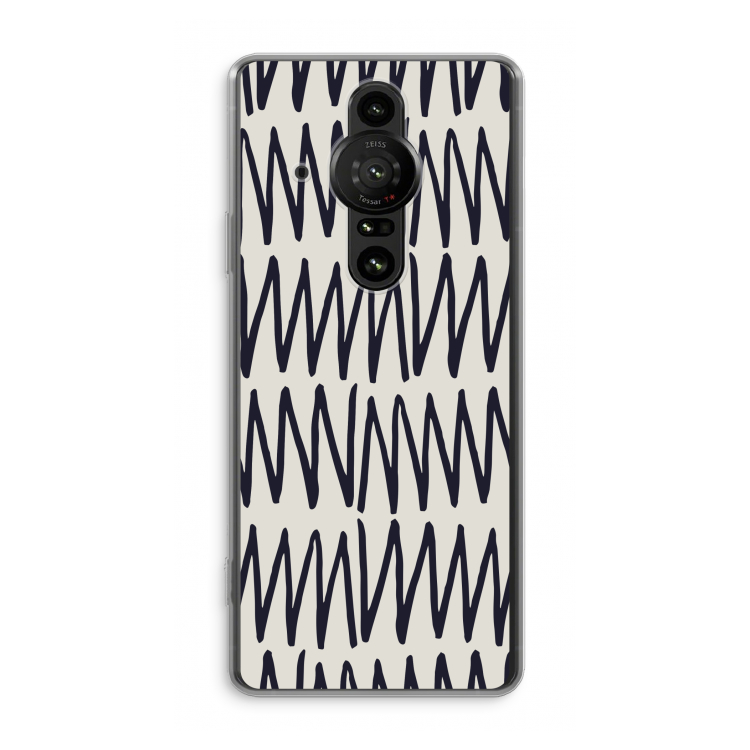 Marrakech Zigzag: Sony Xperia Pro-I Transparant Hoesje