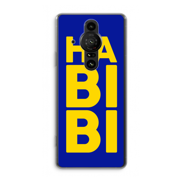 Habibi Blue: Sony Xperia Pro-I Transparant Hoesje