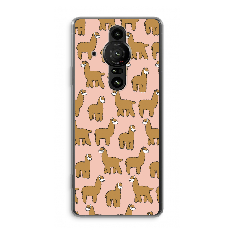 Alpacas: Sony Xperia Pro-I Transparant Hoesje