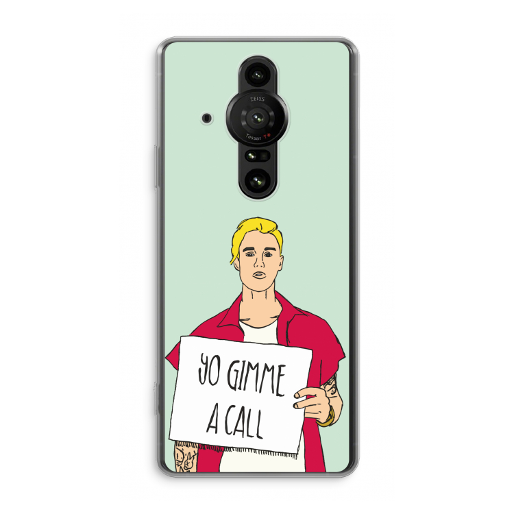 Gimme a call: Sony Xperia Pro-I Transparant Hoesje