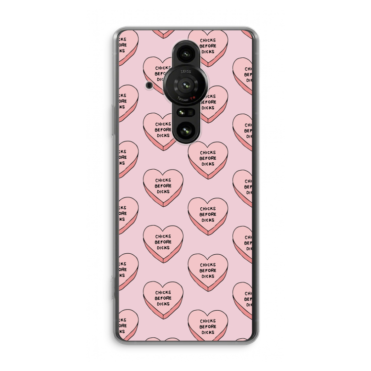 Chicks before dicks: Sony Xperia Pro-I Transparant Hoesje