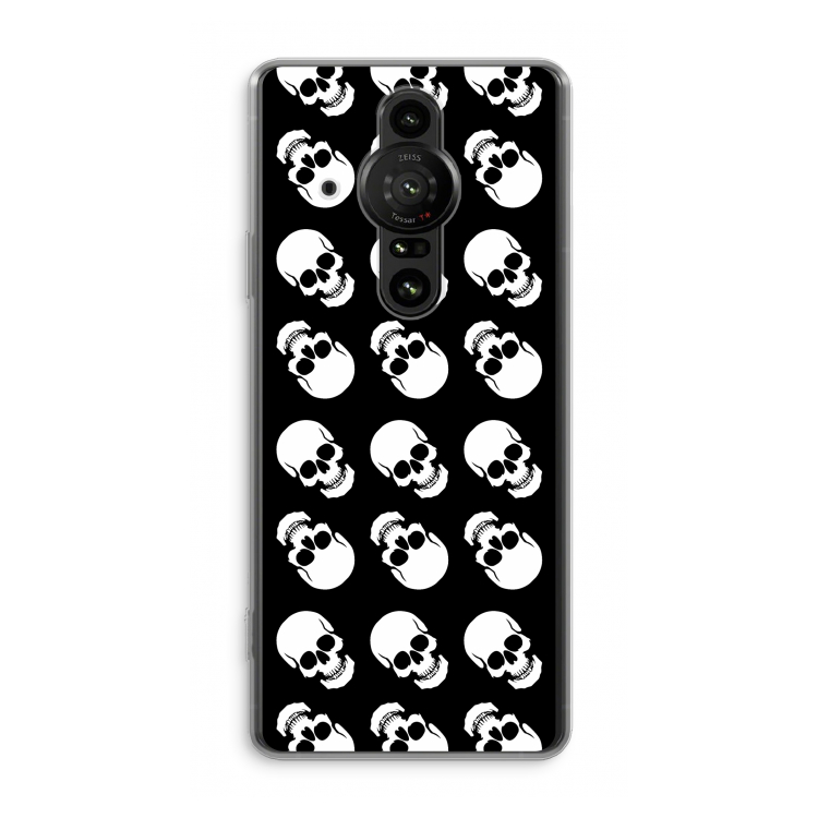 Musketon Skulls: Sony Xperia Pro-I Transparant Hoesje