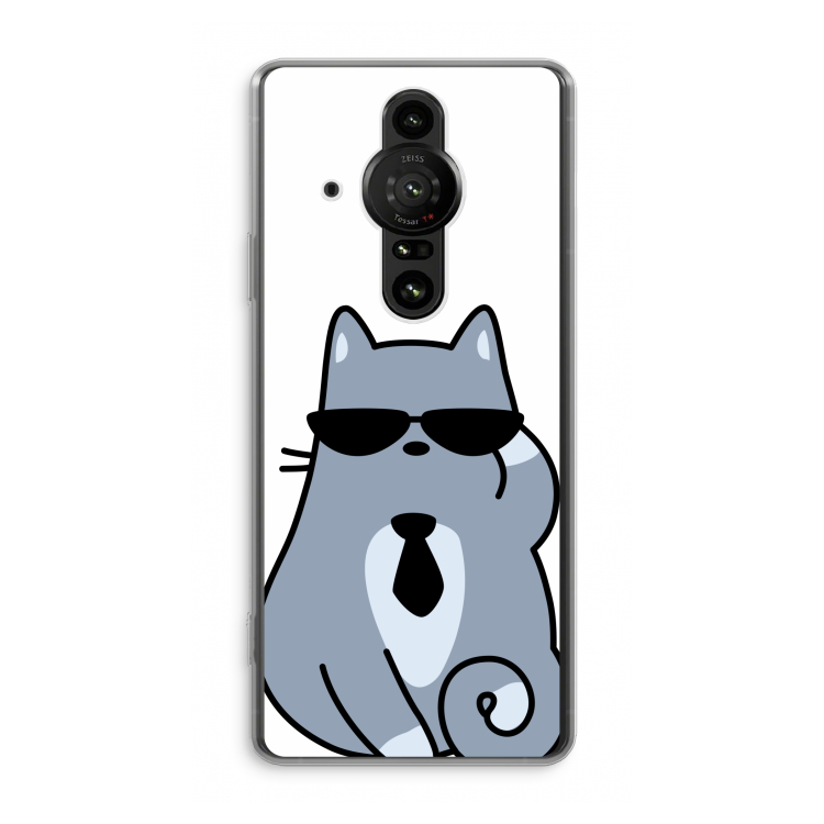 Cool cat: Sony Xperia Pro-I Transparant Hoesje