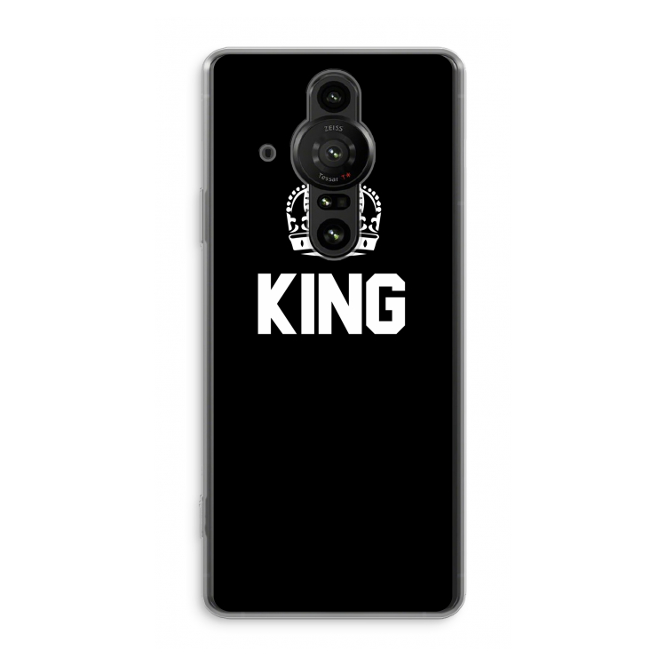 King zwart: Sony Xperia Pro-I Transparant Hoesje