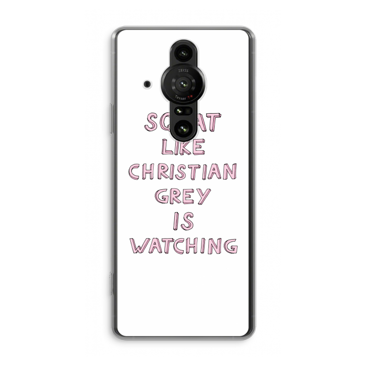 Christian Grey: Sony Xperia Pro-I Transparant Hoesje