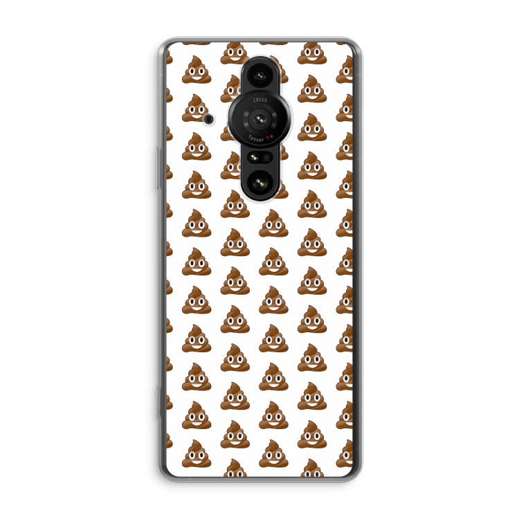 Poop emoji: Sony Xperia Pro-I Transparant Hoesje