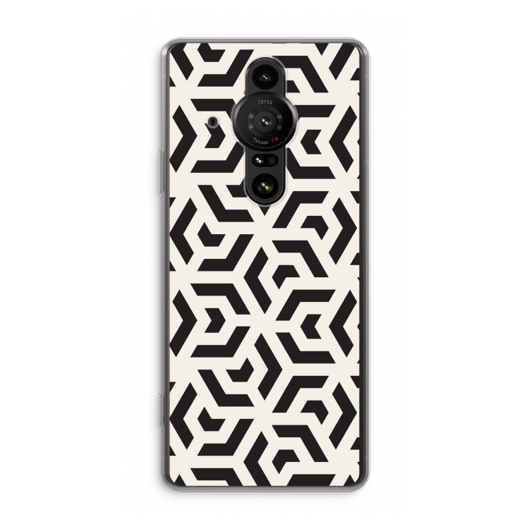 Crazy pattern: Sony Xperia Pro-I Transparant Hoesje