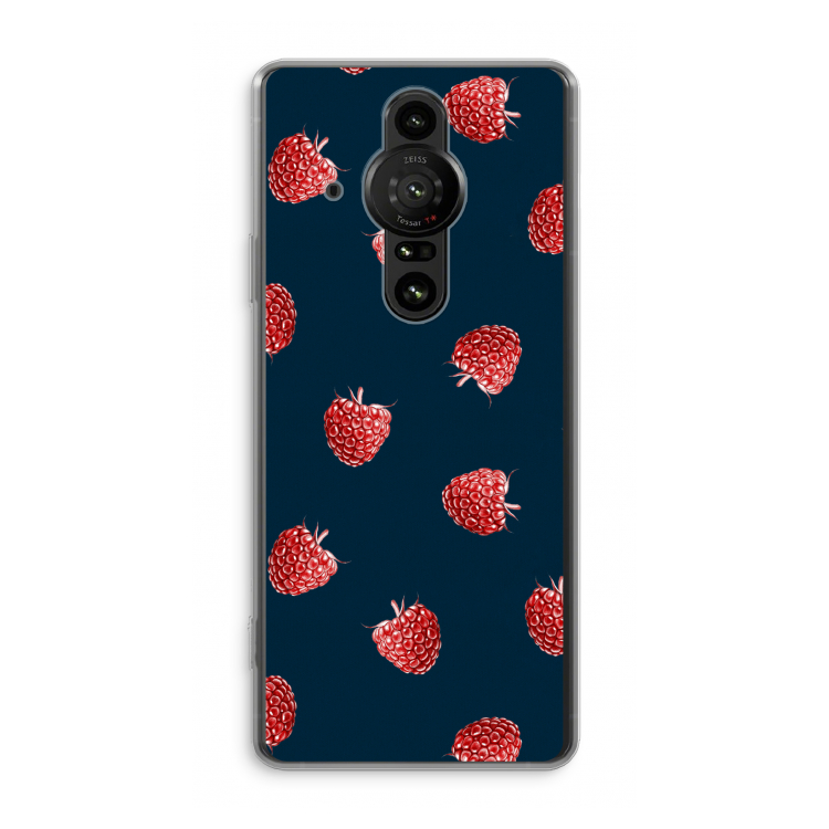 Framboosjes: Sony Xperia Pro-I Transparant Hoesje