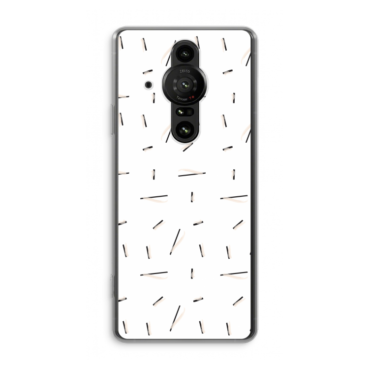 Hipster stripes: Sony Xperia Pro-I Transparant Hoesje