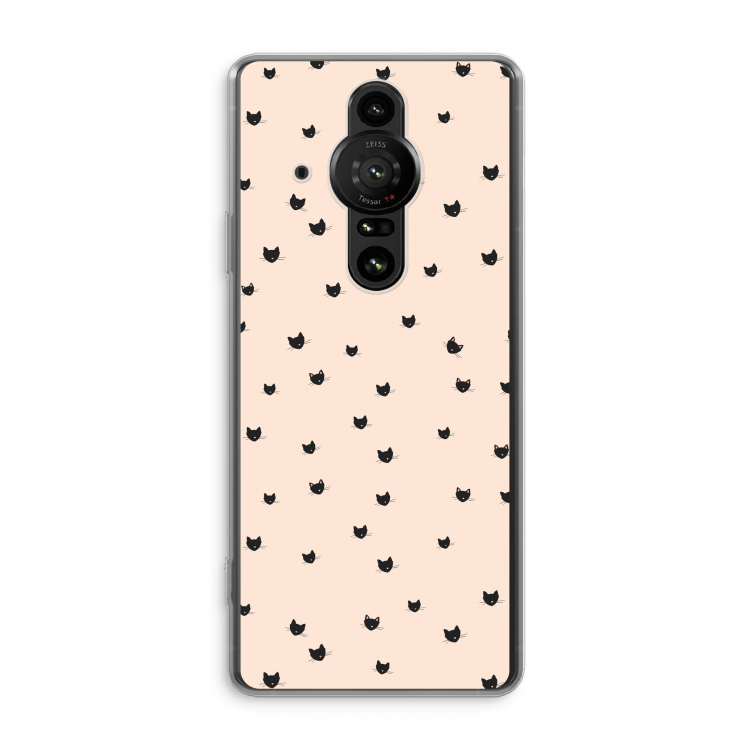 Kleine kattenkopjes: Sony Xperia Pro-I Transparant Hoesje