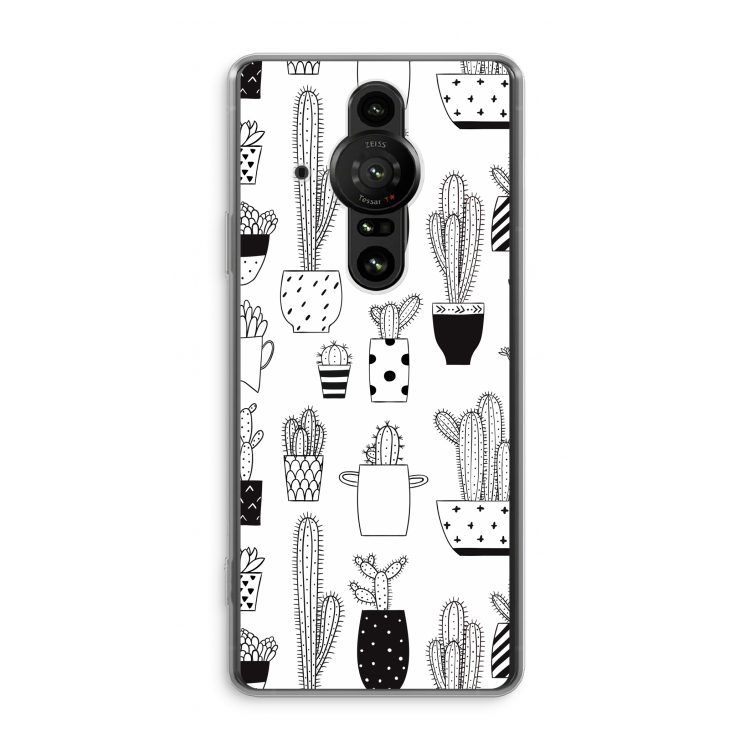 Cactusmotief: Sony Xperia Pro-I Transparant Hoesje