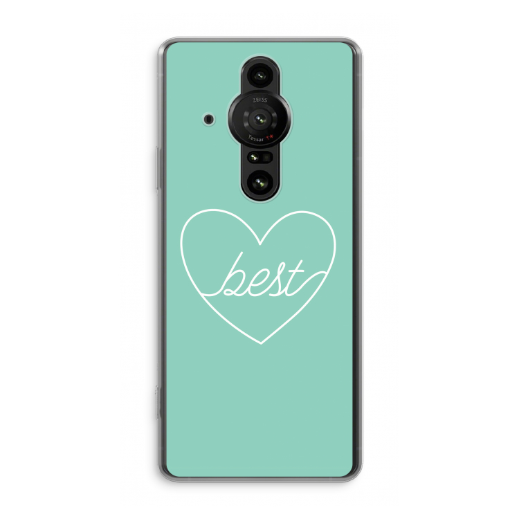 Best heart pastel: Sony Xperia Pro-I Transparant Hoesje