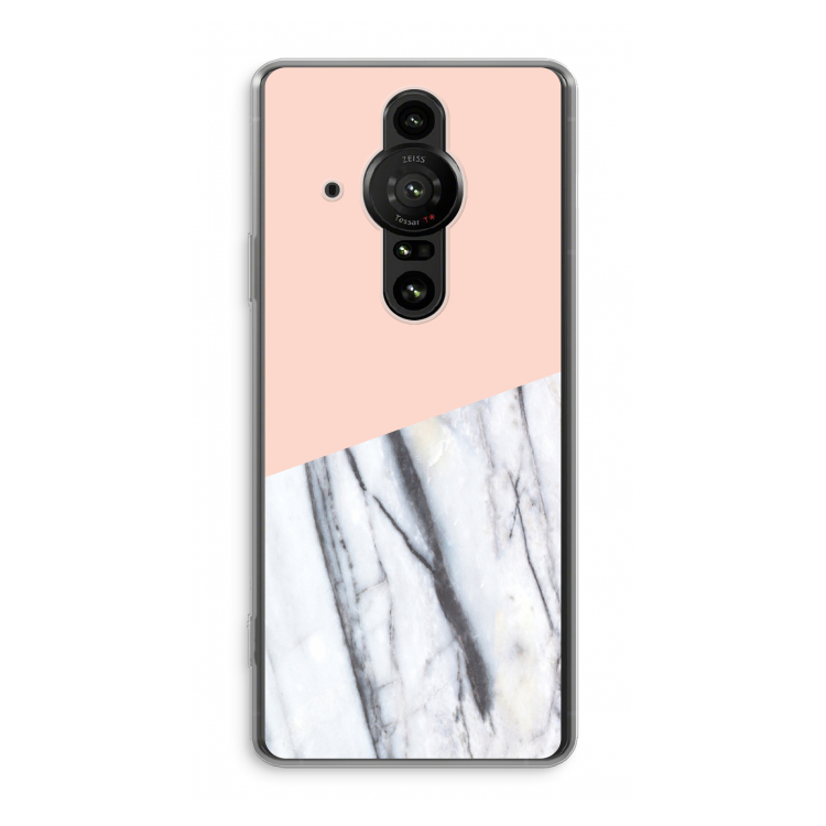A touch of peach: Sony Xperia Pro-I Transparant Hoesje