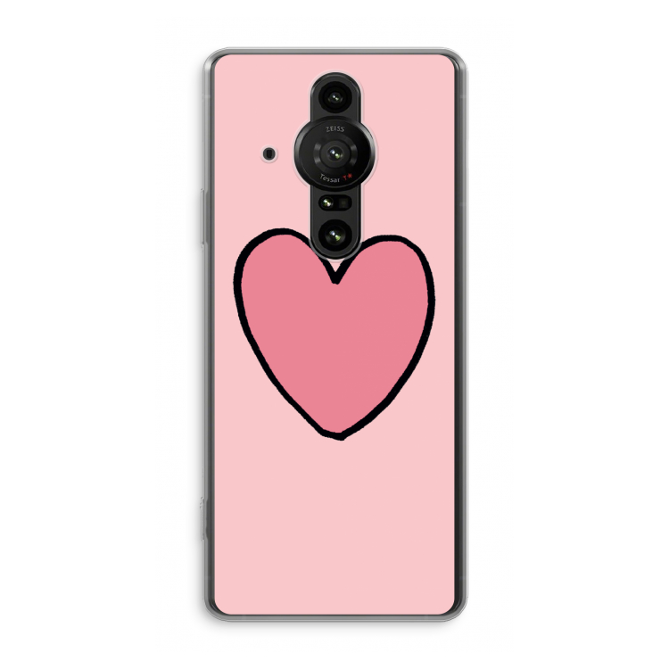 Hartje: Sony Xperia Pro-I Transparant Hoesje