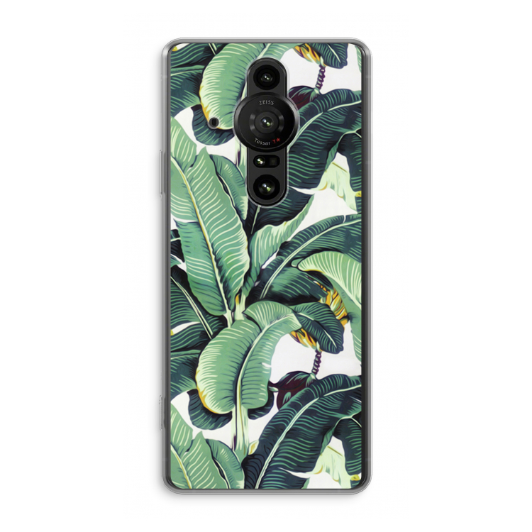 Bananenbladeren: Sony Xperia Pro-I Transparant Hoesje