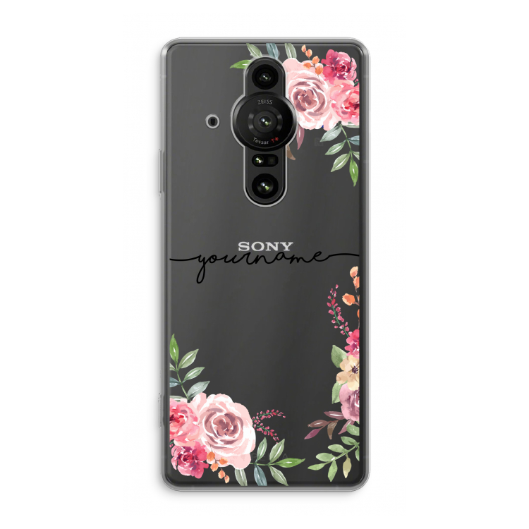 Rozen: Sony Xperia Pro-I Transparant Hoesje