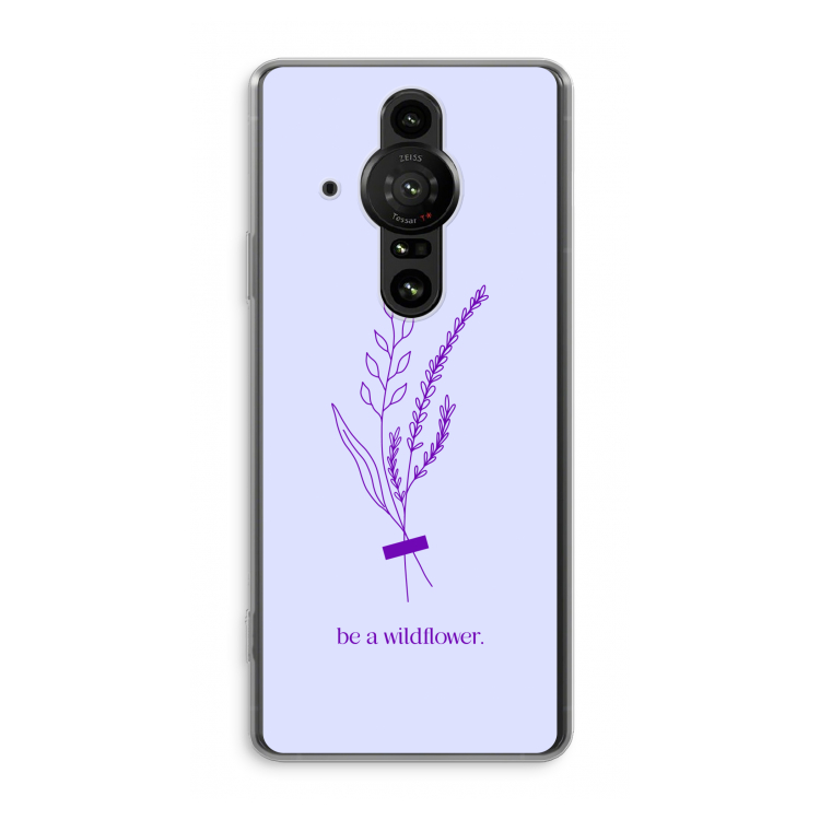 Be a wildflower: Sony Xperia Pro-I Transparant Hoesje
