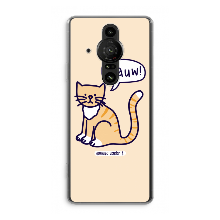 Miauw: Sony Xperia Pro-I Transparant Hoesje