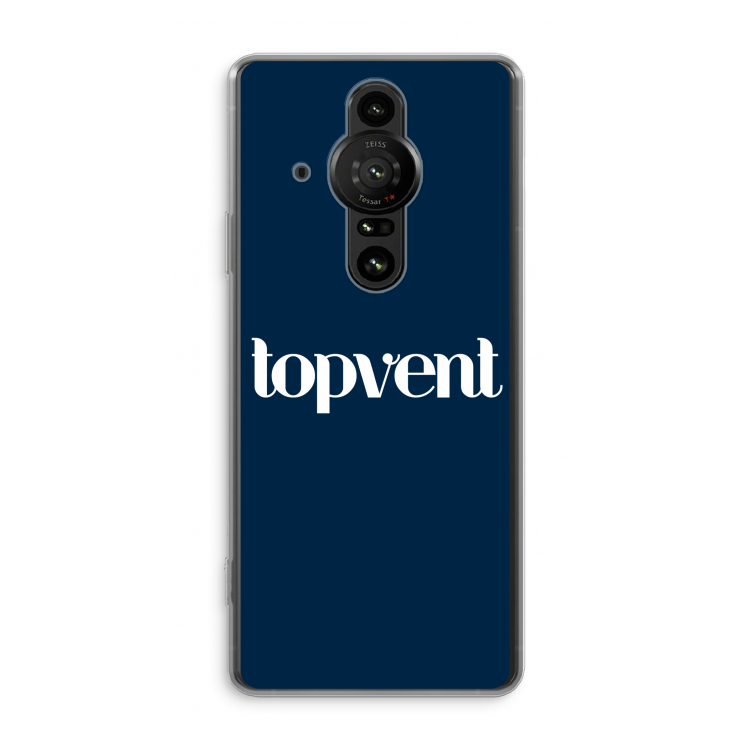 Topvent Navy: Sony Xperia Pro-I Transparant Hoesje