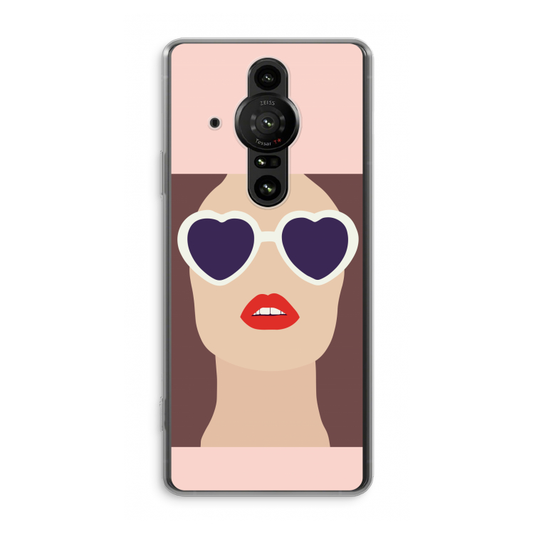 Red lips: Sony Xperia Pro-I Transparant Hoesje