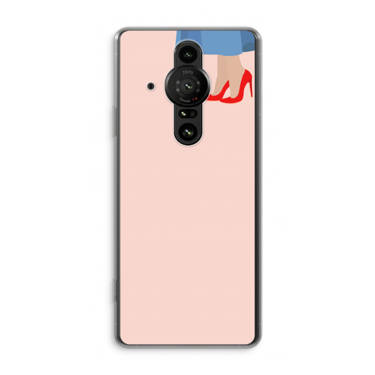 High heels: Sony Xperia Pro-I Transparant Hoesje