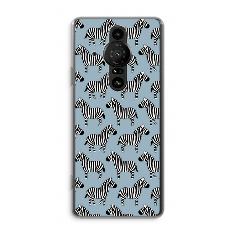 Zebra: Sony Xperia Pro-I Transparant Hoesje