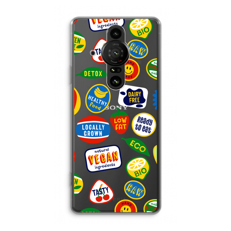 Fruitsticker: Sony Xperia Pro-I Transparant Hoesje