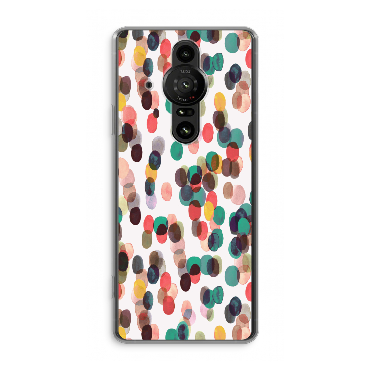 Tropical Dots: Sony Xperia Pro-I Transparant Hoesje