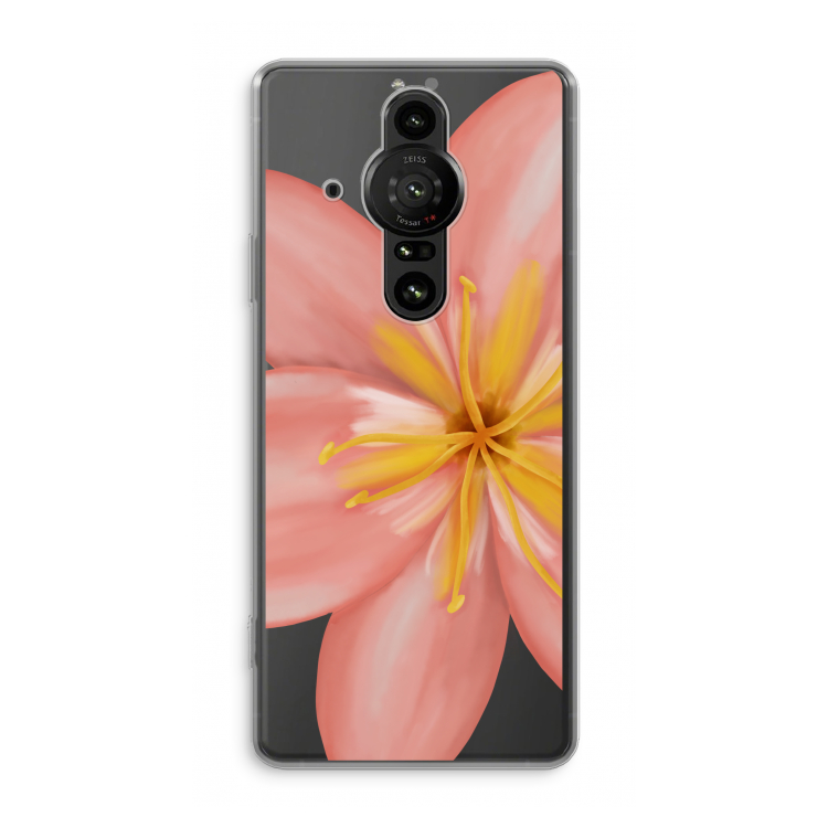 Pink Ellila Flower: Sony Xperia Pro-I Transparant Hoesje
