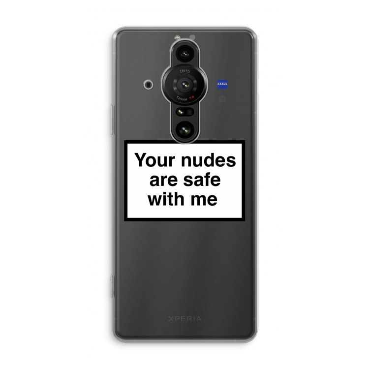 Safe with me: Sony Xperia Pro-I Transparant Hoesje