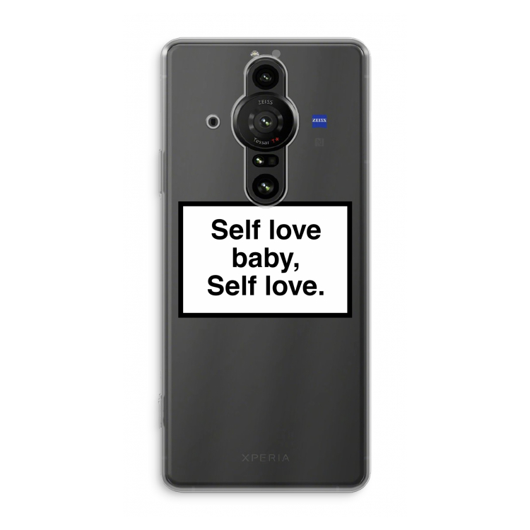 Self love: Sony Xperia Pro-I Transparant Hoesje