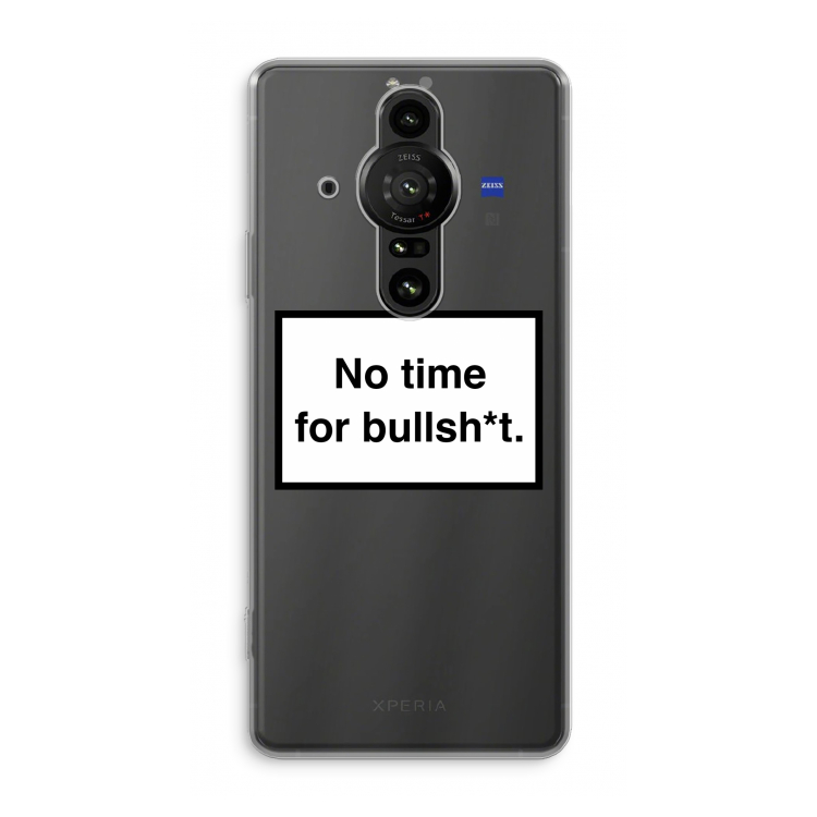 No time: Sony Xperia Pro-I Transparant Hoesje