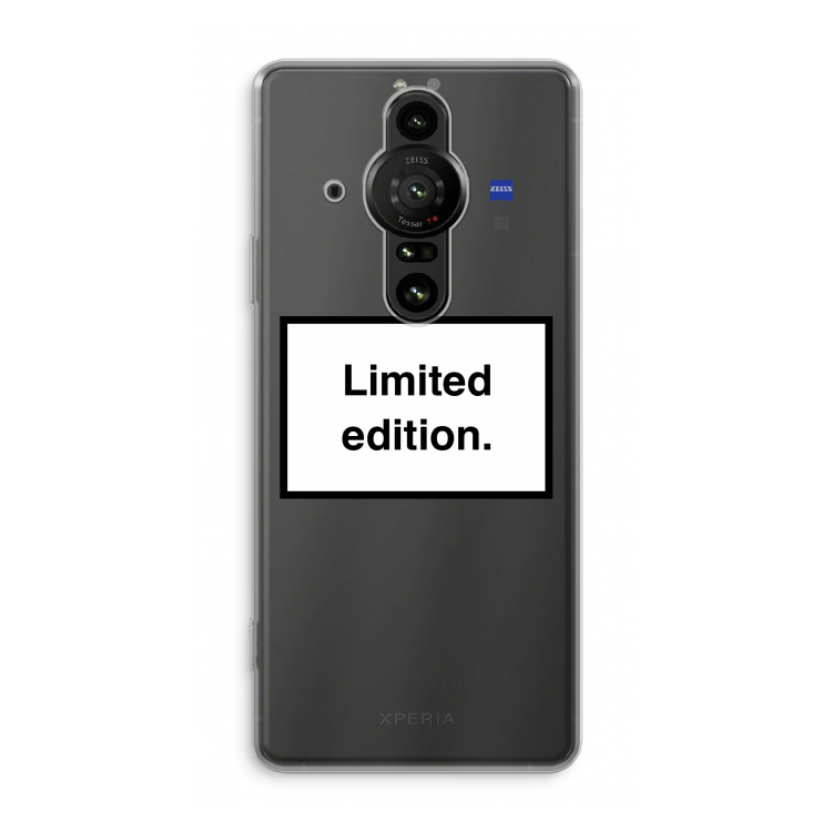 Limited edition: Sony Xperia Pro-I Transparant Hoesje
