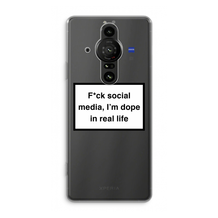 I'm dope: Sony Xperia Pro-I Transparant Hoesje